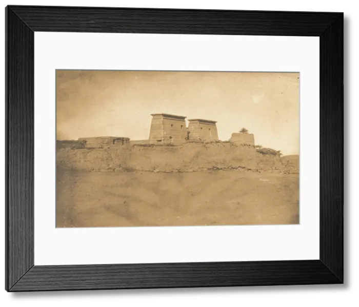 Framed Print : Vue des Pylones du Temple Khons et d une partie du village de Karnac, 1849-50 Framed Print : Vue des Pylones du Temple Khons et d une partie du village de Karnac, 1849-50