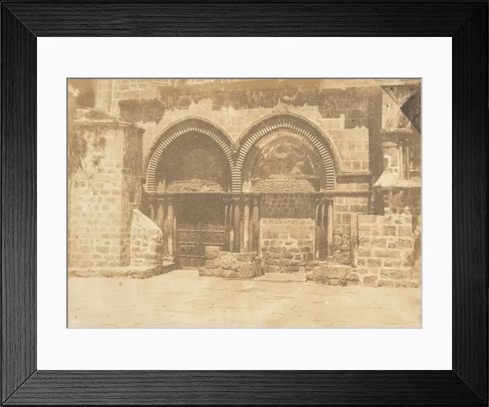 Framed Print : Facade de l Eglise du St. Sepulcre, a Jerusalem (No Framed Print : Facade de l Eglise du St. Sepulcre, a Jerusalem (No