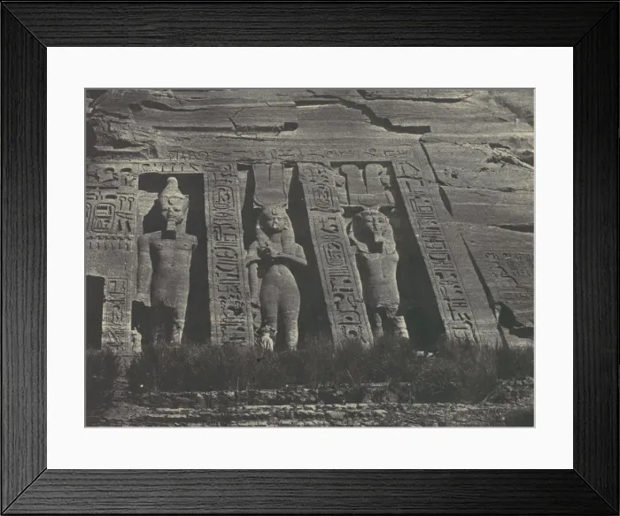 Framed Print : Nubie. Ibsamboul. Partie septentrionale du Speos d Hathor, 1850 Framed Print : Nubie. Ibsamboul. Partie septentrionale du Speos d Hathor, 1850