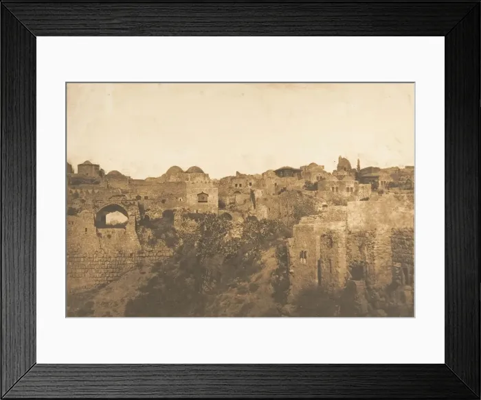 Framed Print : Vue de la Piscine Probatique et d un quartier de Jerusalem, August 1850 Framed Print : Vue de la Piscine Probatique et d un quartier de Jerusalem, August 1850