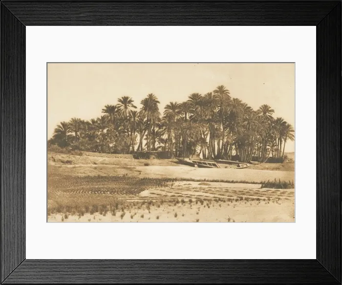 Framed Print : Vue de l ile d Elephantine, en face d Assouan, 1849-50. Creator: Maxime du Camp Framed Print : Vue de l ile d Elephantine, en face d Assouan, 1849-50. Creator: Maxime du Camp
