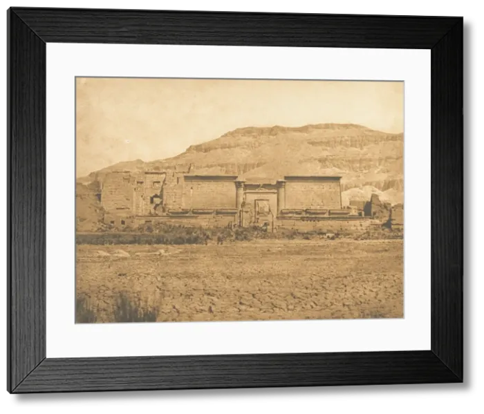 Framed Print : Vue generale de Medinet-habou, prise de l Est (Thebes), 1849-50 Framed Print : Vue generale de Medinet-habou, prise de l Est (Thebes), 1849-50