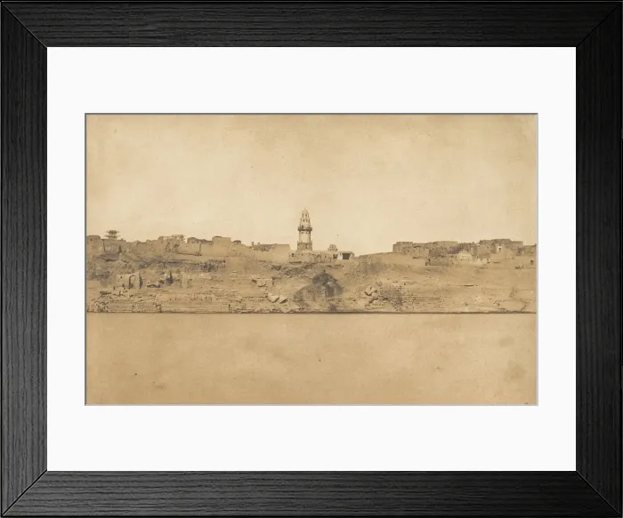 Framed Print : Vue generale d Esne (No. 2, partie mediale), 1849-50 Framed Print : Vue generale d Esne (No. 2, partie mediale), 1849-50
