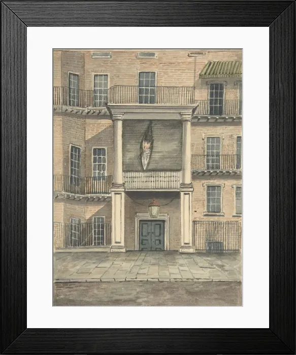 Framed Print : The Duke of Queensburys House, Piccadilly, 19th century. Creator: Anon Framed Print : The Duke of Queensburys House, Piccadilly, 19th century. Creator: Anon