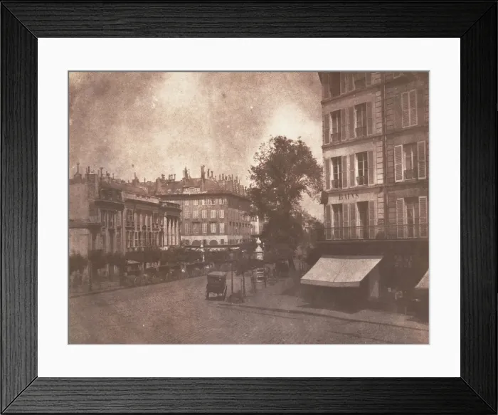 Framed Print : The Boulevards at Paris, May-June 1843. Creator: William Henry Fox Talbot Framed Print : The Boulevards at Paris, May-June 1843. Creator: William Henry Fox Talbot