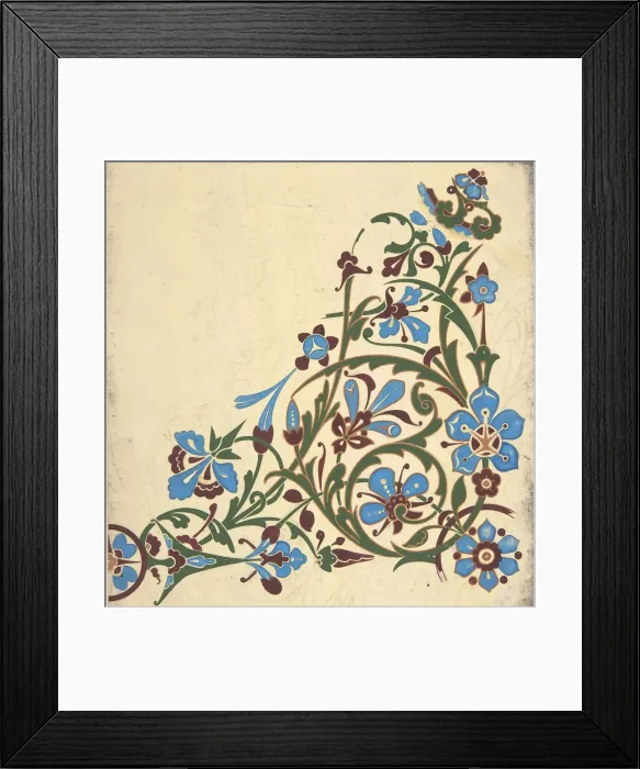 Framed Print : Design for a Floral Pattern, ca. 1883, based on earlier design Framed Print : Design for a Floral Pattern, ca. 1883, based on earlier design