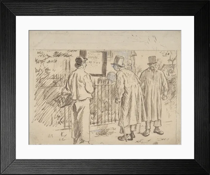 Framed Print : A Wolf in Sheeps Clothing, 1870-1891. Creator: Charles Samuel Keene Framed Print : A Wolf in Sheeps Clothing, 1870-1891. Creator: Charles Samuel Keene