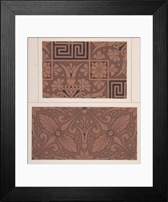 Framed Print : Design drawing, ca. 1883, based on earlier design. Creator: Christopher Dresser Framed Print : Design drawing, ca. 1883, based on earlier design. Creator: Christopher Dresser