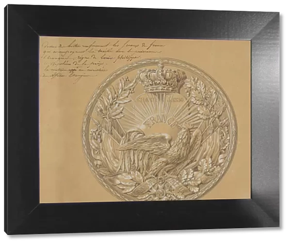 Design for the Medal to Commemorate the Charter of 1830, 1830