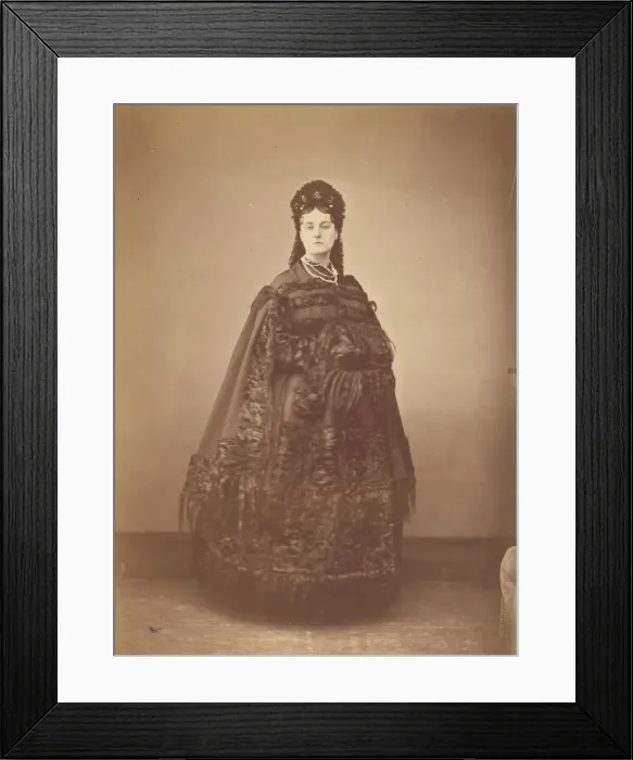 Framed Print : Le Caracul (L Astrakhan), 1860s. Creator: Pierre-Louis Pierson Framed Print : Le Caracul (L Astrakhan), 1860s. Creator: Pierre-Louis Pierson