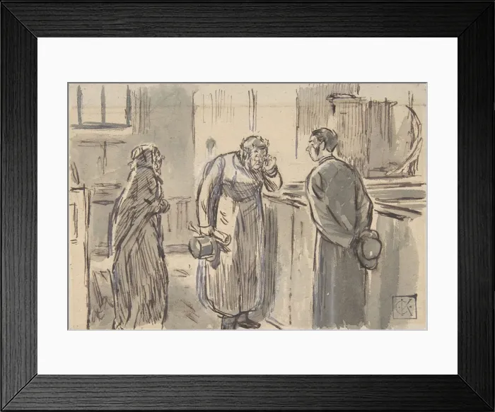 Framed Print : A Vicar and a Curate, 1870-1891. Creator: Charles Samuel Keene Framed Print : A Vicar and a Curate, 1870-1891. Creator: Charles Samuel Keene