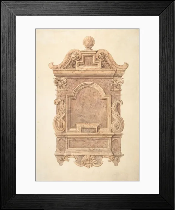 Framed Print : Oak Carving from Fireplace in the Jerusalem Chamber, Westminster, 1820-71 Framed Print : Oak Carving from Fireplace in the Jerusalem Chamber, Westminster, 1820-71