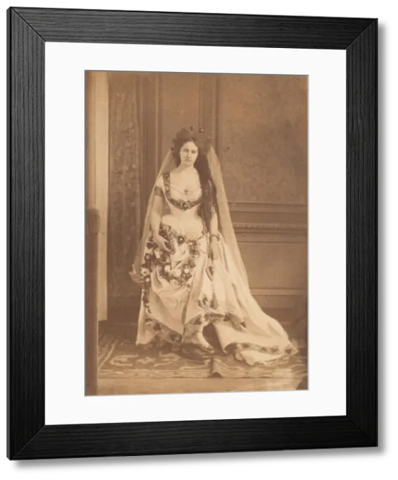 Framed Print : La Dame de Coeurs, 1861-63. Creator: Pierre-Louis Pierson
