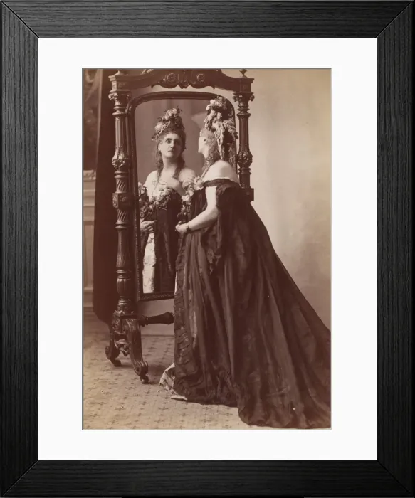 Framed Print : [Countess de Castiglione, from Serie des Roses], 1895. Creator: Pierre-Louis Pierson