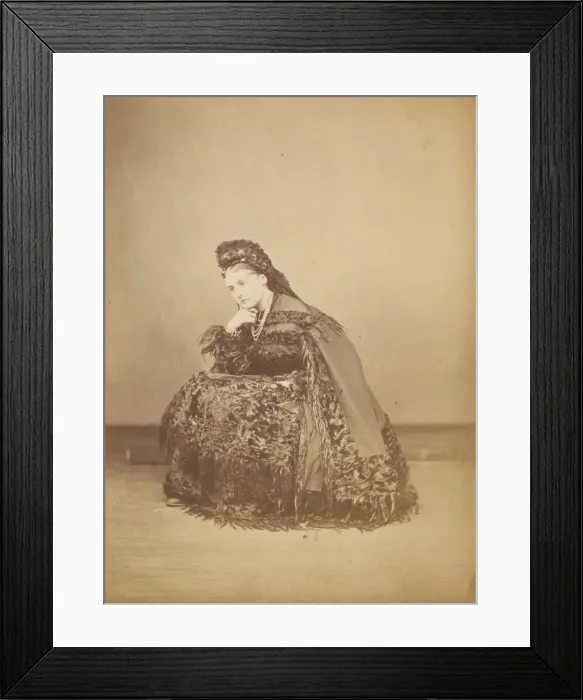 Framed Print : Le Caracul (L Astrakhan), 1860s. Creator: Pierre-Louis Pierson Framed Print : Le Caracul (L Astrakhan), 1860s. Creator: Pierre-Louis Pierson