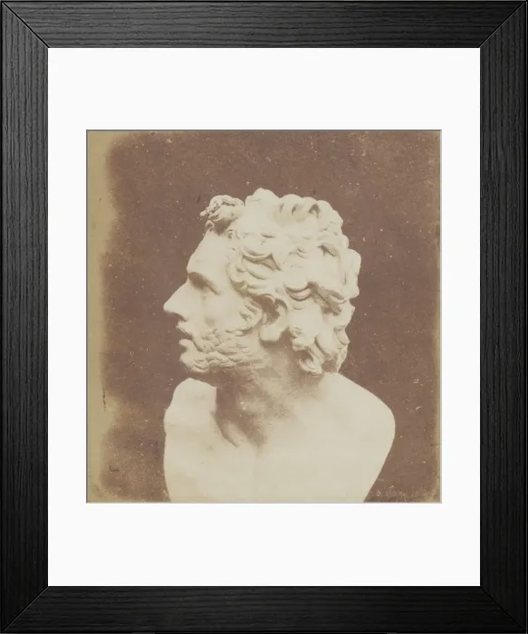 Framed Print : Bust of Patroclus, August 9, 1843. Creator: William Henry Fox Talbot Framed Print : Bust of Patroclus, August 9, 1843. Creator: William Henry Fox Talbot