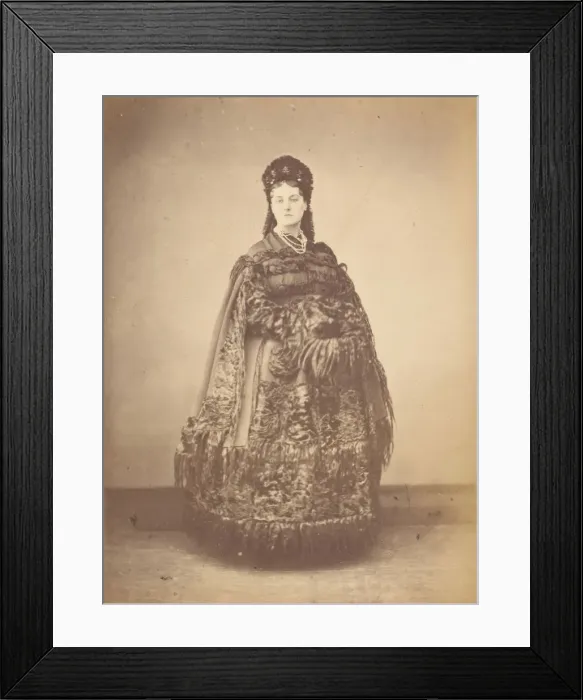 Framed Print : Le Caracul (L Astrakhan), 1860s. Creator: Pierre-Louis Pierson Framed Print : Le Caracul (L Astrakhan), 1860s. Creator: Pierre-Louis Pierson