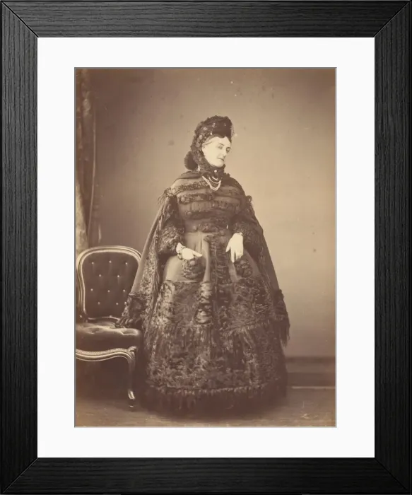 Framed Print : Le Caracul (L Astrakhan), 1860s. Creator: Pierre-Louis Pierson Framed Print : Le Caracul (L Astrakhan), 1860s. Creator: Pierre-Louis Pierson