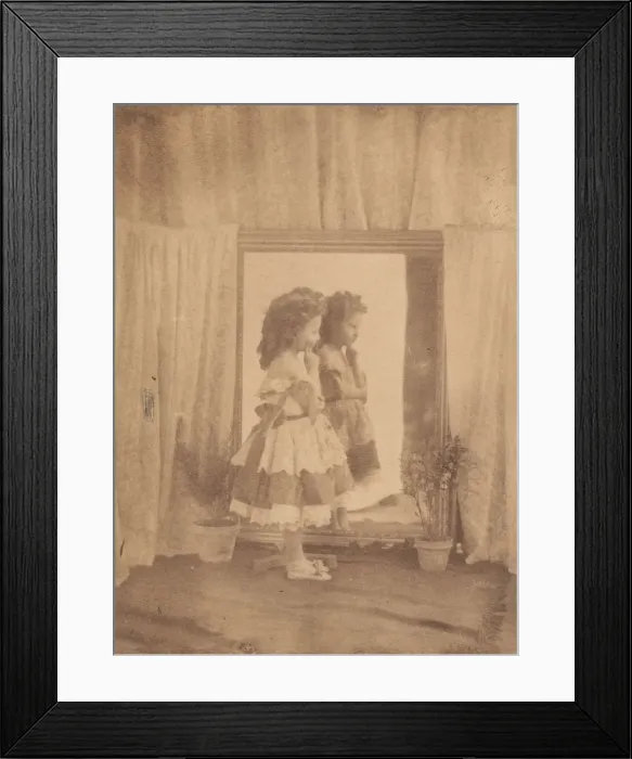 Framed Print : Le reflet (profile), 1860s. Creator: Pierre-Louis Pierson Framed Print : Le reflet (profile), 1860s. Creator: Pierre-Louis Pierson