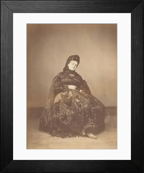 Framed Print : Le Caracul (L Astrakhan), 1860s. Creator: Pierre-Louis Pierson Framed Print : Le Caracul (L Astrakhan), 1860s. Creator: Pierre-Louis Pierson