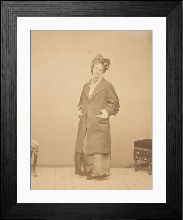 Framed Print : Le pardessus decore, 1860s. Creator: Pierre-Louis Pierson Framed Print : Le pardessus decore, 1860s. Creator: Pierre-Louis Pierson