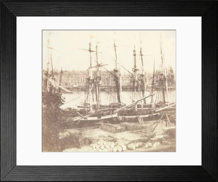 Framed Print : The Seine at Rouen, May 1843. Creator: William Henry Fox Talbot Framed Print : The Seine at Rouen, May 1843. Creator: William Henry Fox Talbot