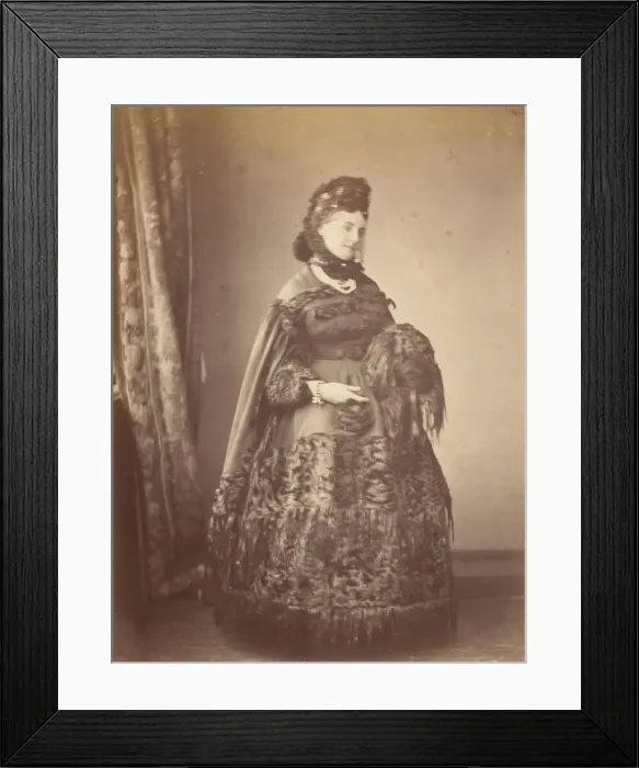 Framed Print : Le Caracul (L Astrakhan), 1860s. Creator: Pierre-Louis Pierson Framed Print : Le Caracul (L Astrakhan), 1860s. Creator: Pierre-Louis Pierson