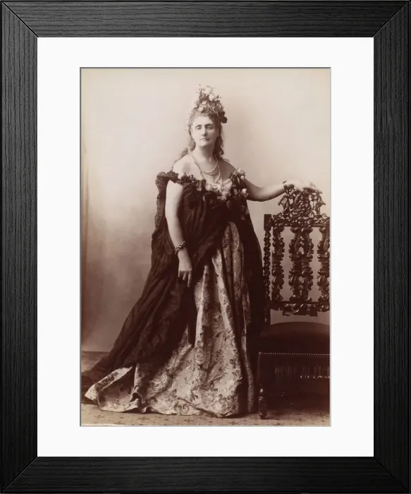 Framed Print : [Countess de Castiglione, from Serie des Roses], 1895. Creator: Pierre-Louis Pierson