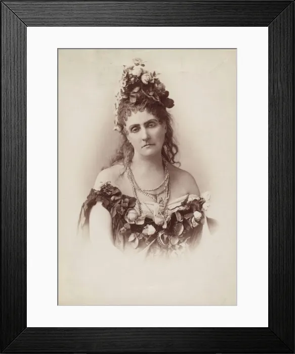 Framed Print : [Countess de Castiglione, from Serie des Roses], 1895. Creator: Pierre-Louis Pierson