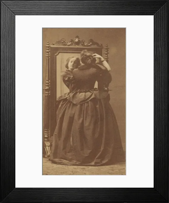 Framed Print : La Psyche, 1860s. Creator: Pierre-Louis Pierson Framed Print : La Psyche, 1860s. Creator: Pierre-Louis Pierson