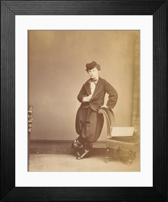 Framed Print : Le petit Russe, 1860s. Creator: Pierre-Louis Pierson Framed Print : Le petit Russe, 1860s. Creator: Pierre-Louis Pierson