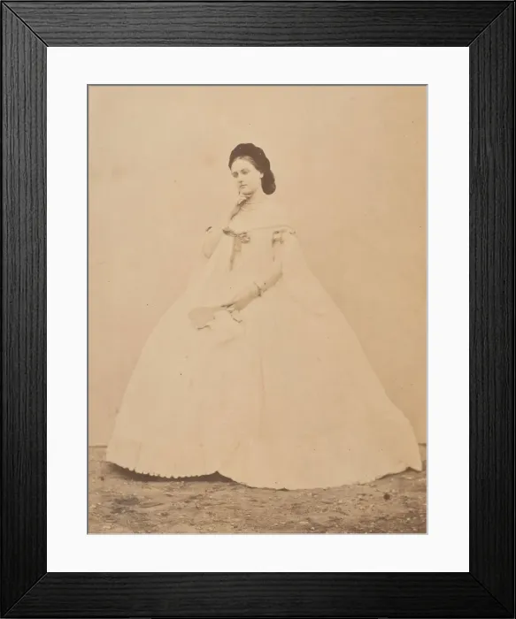 Framed Print : Le peignoir plisie (autre), 1860s. Creator: Pierre-Louis Pierson