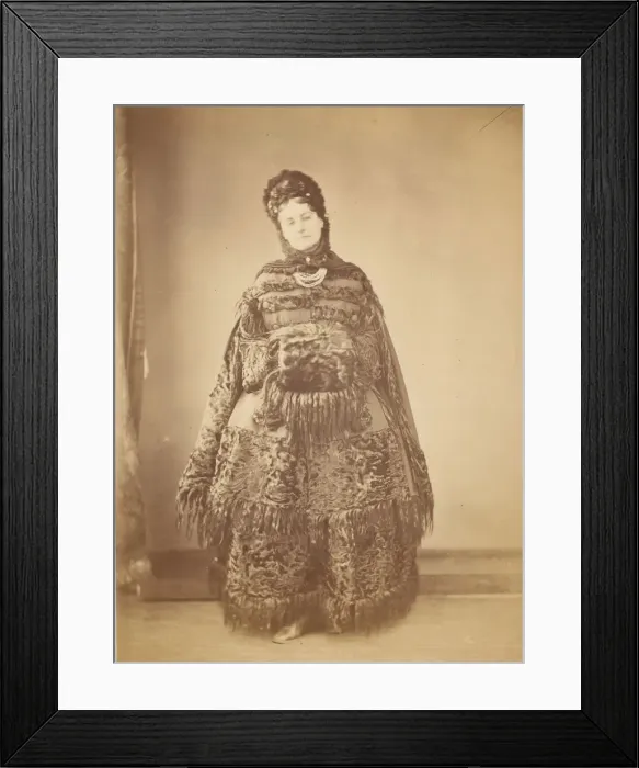 Framed Print : Le Caracul (L Astrakhan), 1860s. Creator: Pierre-Louis Pierson Framed Print : Le Caracul (L Astrakhan), 1860s. Creator: Pierre-Louis Pierson