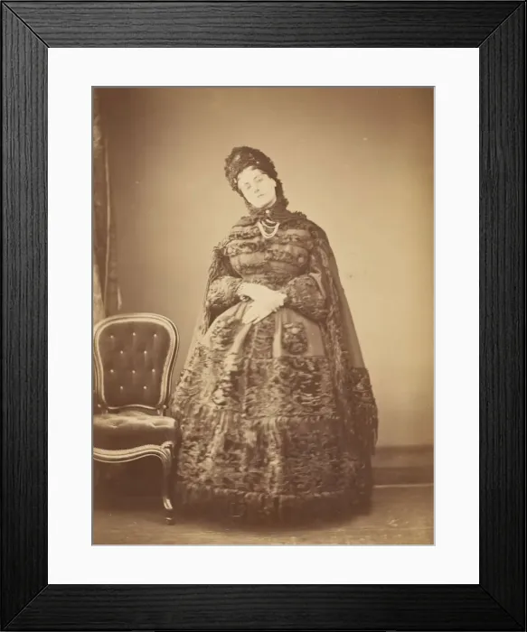Framed Print : Le Caracul (L Astrakhan), 1860s. Creator: Pierre-Louis Pierson Framed Print : Le Caracul (L Astrakhan), 1860s. Creator: Pierre-Louis Pierson