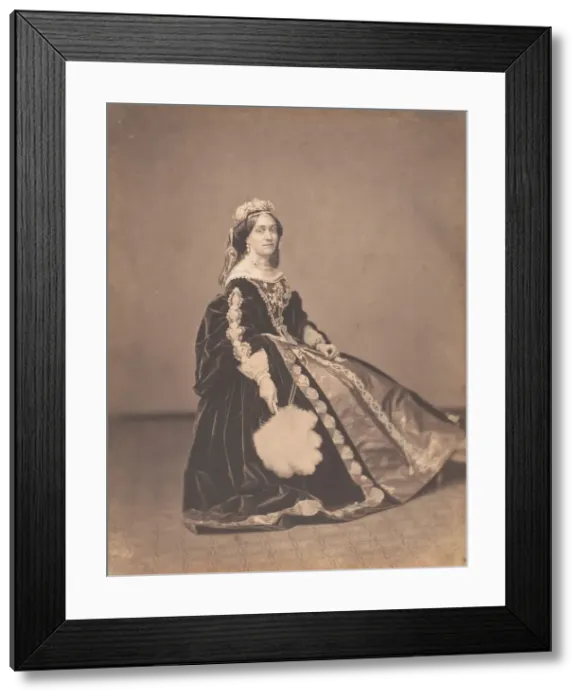 Framed Print : Viscountess Vilain, 1857. Creator: Pierre-Louis Pierson Framed Print : Viscountess Vilain, 1857. Creator: Pierre-Louis Pierson