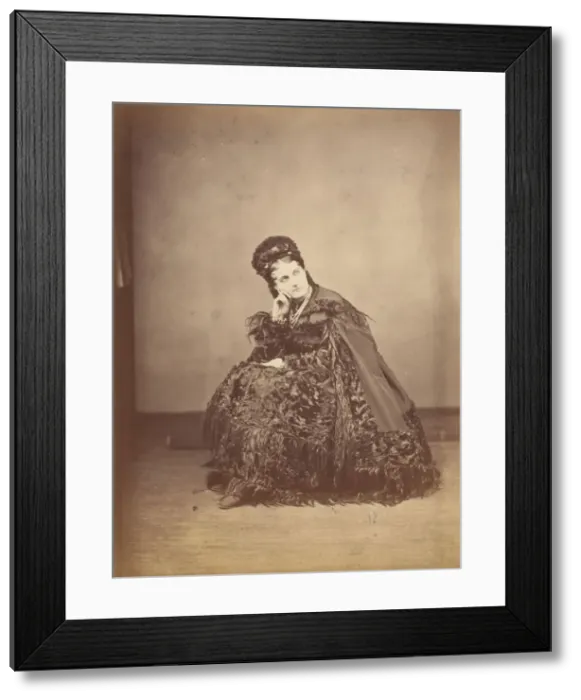 Framed Print : Le Caracul (L Astrakhan), 1860s. Creator: Pierre-Louis Pierson Framed Print : Le Caracul (L Astrakhan), 1860s. Creator: Pierre-Louis Pierson