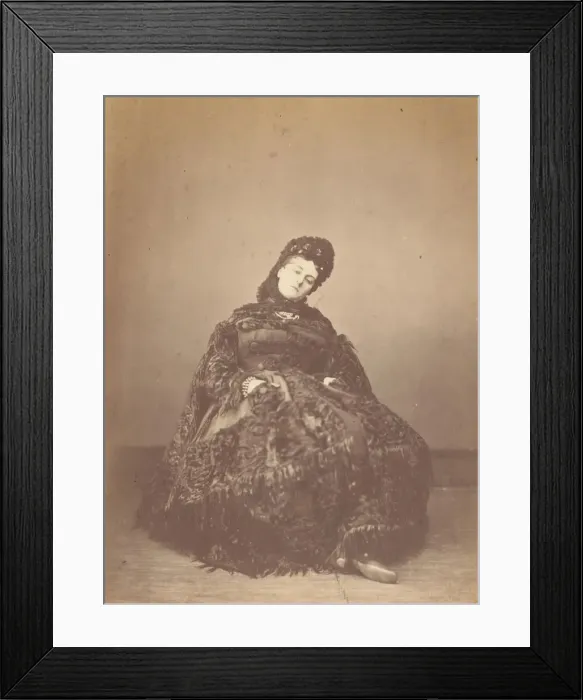 Framed Print : Le Caracul (L Astrakhan), 1860s. Creator: Pierre-Louis Pierson Framed Print : Le Caracul (L Astrakhan), 1860s. Creator: Pierre-Louis Pierson