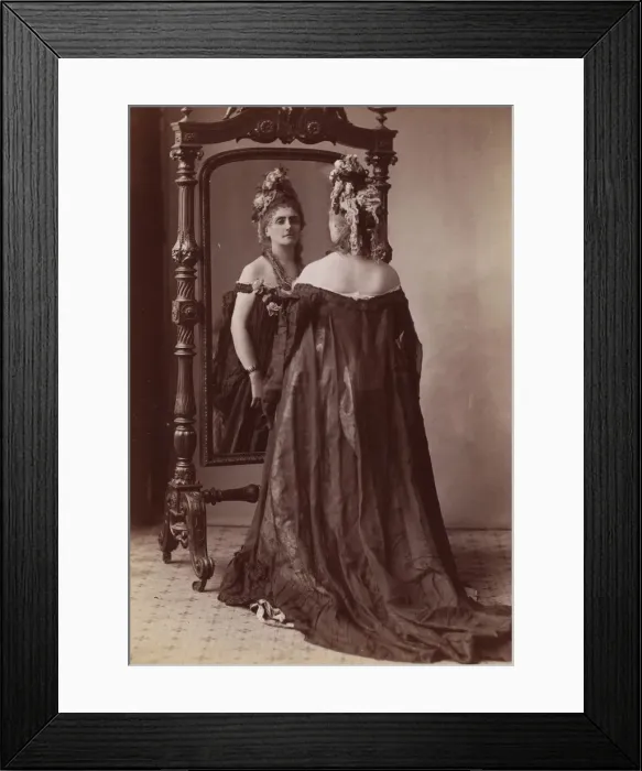 Framed Print : [Countess de Castiglione, from Serie des Roses], 1895. Creator: Pierre-Louis Pierson