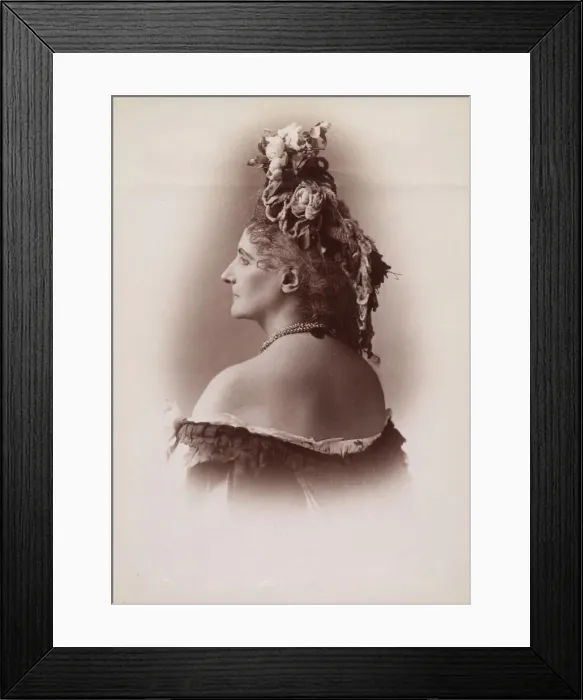 Framed Print : [Countess de Castiglione, from Serie des Roses], 1895. Creator: Pierre-Louis Pierson