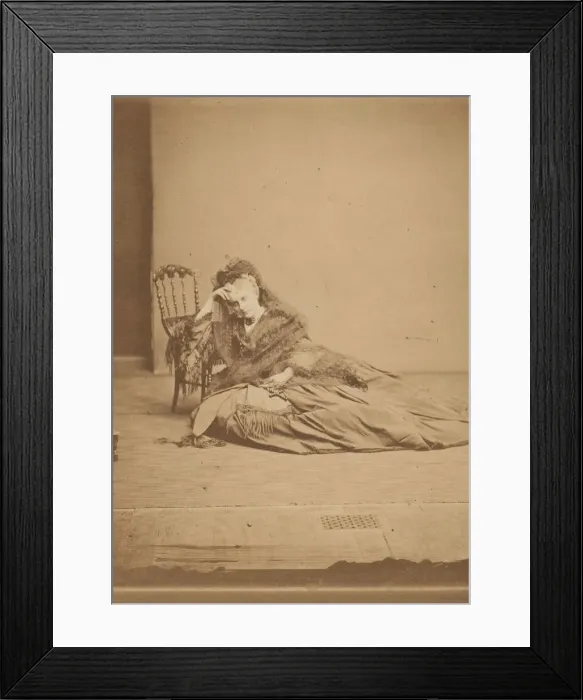Framed Print : Le Chapelet, 1860s. Creator: Pierre-Louis Pierson Framed Print : Le Chapelet, 1860s. Creator: Pierre-Louis Pierson