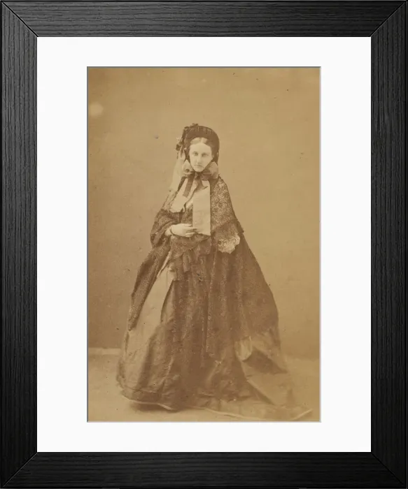 Framed Print : Le chapeau a brides, 1860s. Creator: Pierre-Louis Pierson Framed Print : Le chapeau a brides, 1860s. Creator: Pierre-Louis Pierson