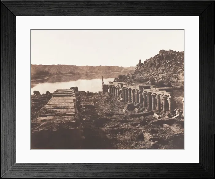 Framed Print : Ile de Fileh (Philae), Vue Generale Prise du Point I Framed Print : Ile de Fileh (Philae), Vue Generale Prise du Point I