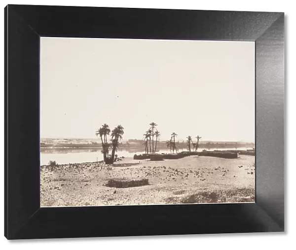 Dakkeh, Village et Rives du Nil, 1851-52. Creator: Felix Teynard