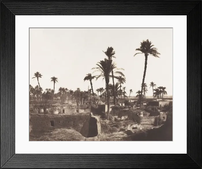 Framed Print : Abaziz, Interieure d un Village Arabe, 1851-52. Creator: Felix Teynard Framed Print : Abaziz, Interieure d un Village Arabe, 1851-52. Creator: Felix Teynard
