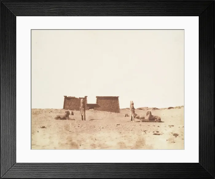Framed Print : Sebouah, Vue Generale du Temple, published 1851 Framed Print : Sebouah, Vue Generale du Temple, published 1851