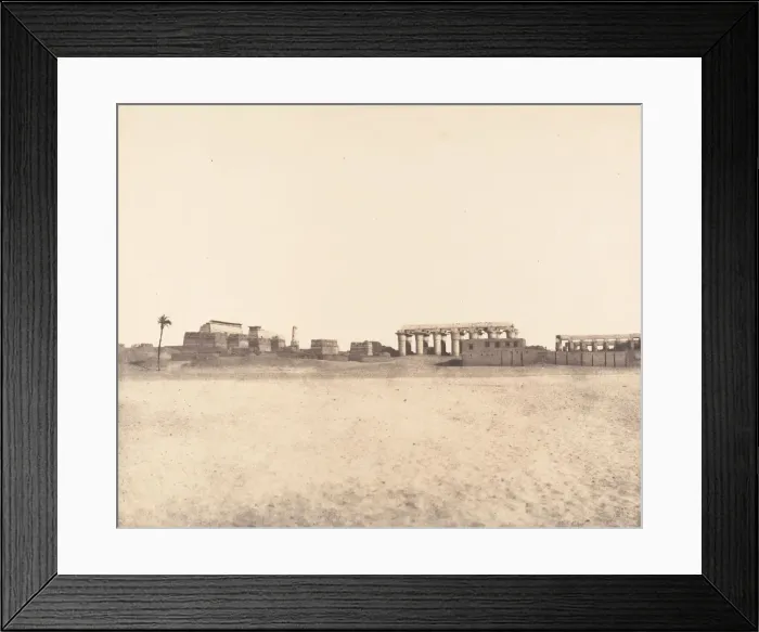 Framed Print : Louksor (Thebes), Vue Generale des Ruines, 1851-52 Framed Print : Louksor (Thebes), Vue Generale des Ruines, 1851-52