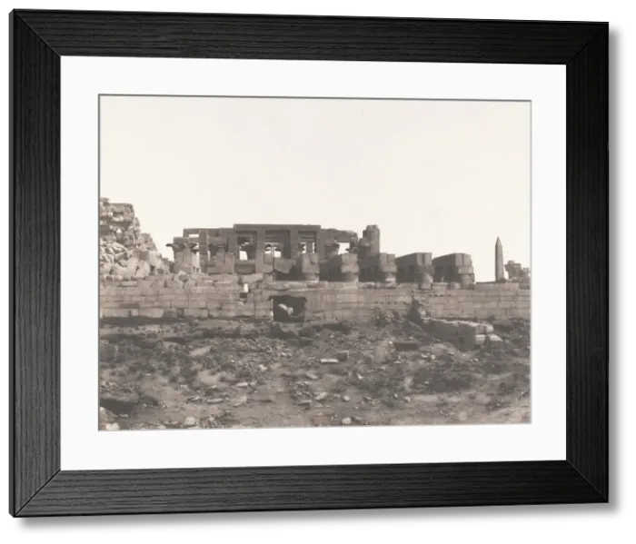 Framed Print : Karnak (Thebes), Enciente du Palais Vue du Point H, 1851-52, printed 1853-54 Framed Print : Karnak (Thebes), Enciente du Palais Vue du Point H, 1851-52, printed 1853-54