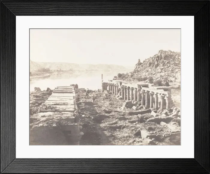 Framed Print : Ile de Fileh (Philae), Vue Generale Prise du Point I, Sur La Plateforme Framed Print : Ile de Fileh (Philae), Vue Generale Prise du Point I, Sur La Plateforme