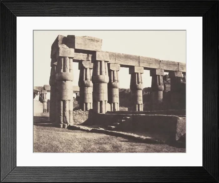 Framed Print : Louksor (Thebes), Construction Posterieure - Galeries - Paralleles Framed Print : Louksor (Thebes), Construction Posterieure - Galeries - Paralleles