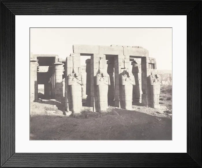 Framed Print : Gournah (Thebes), Palais Dit le Memnonium, 1851-52, printed 1853-54 Framed Print : Gournah (Thebes), Palais Dit le Memnonium, 1851-52, printed 1853-54